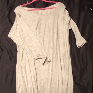 Gray T-Shirt dress